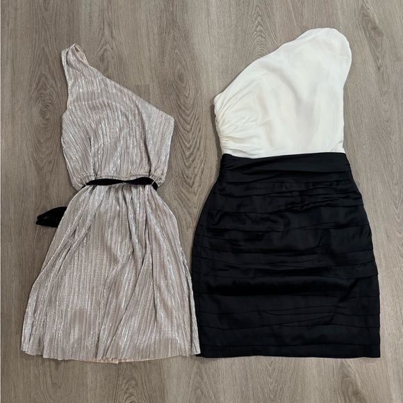 Express Dress BUNDLE 2 One-Shoulder Dresses Size Small and Size 4 - Picture 1 of 9